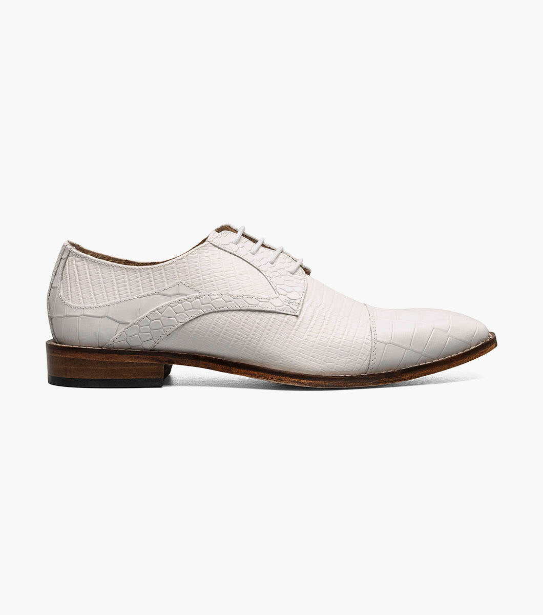 Stacy Adams TEDESCO White Cap Toe Oxford