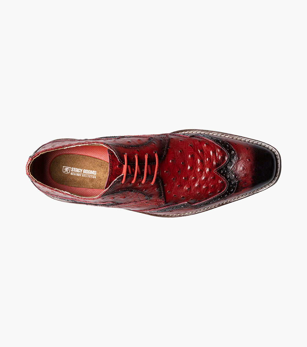 Stacy Adams GENNARO Red Wingtip Oxford