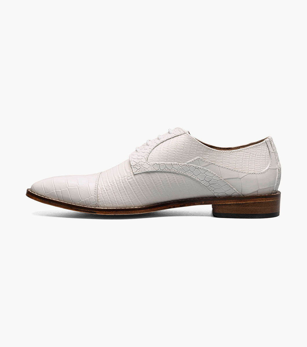 Stacy Adams TEDESCO White Cap Toe Oxford