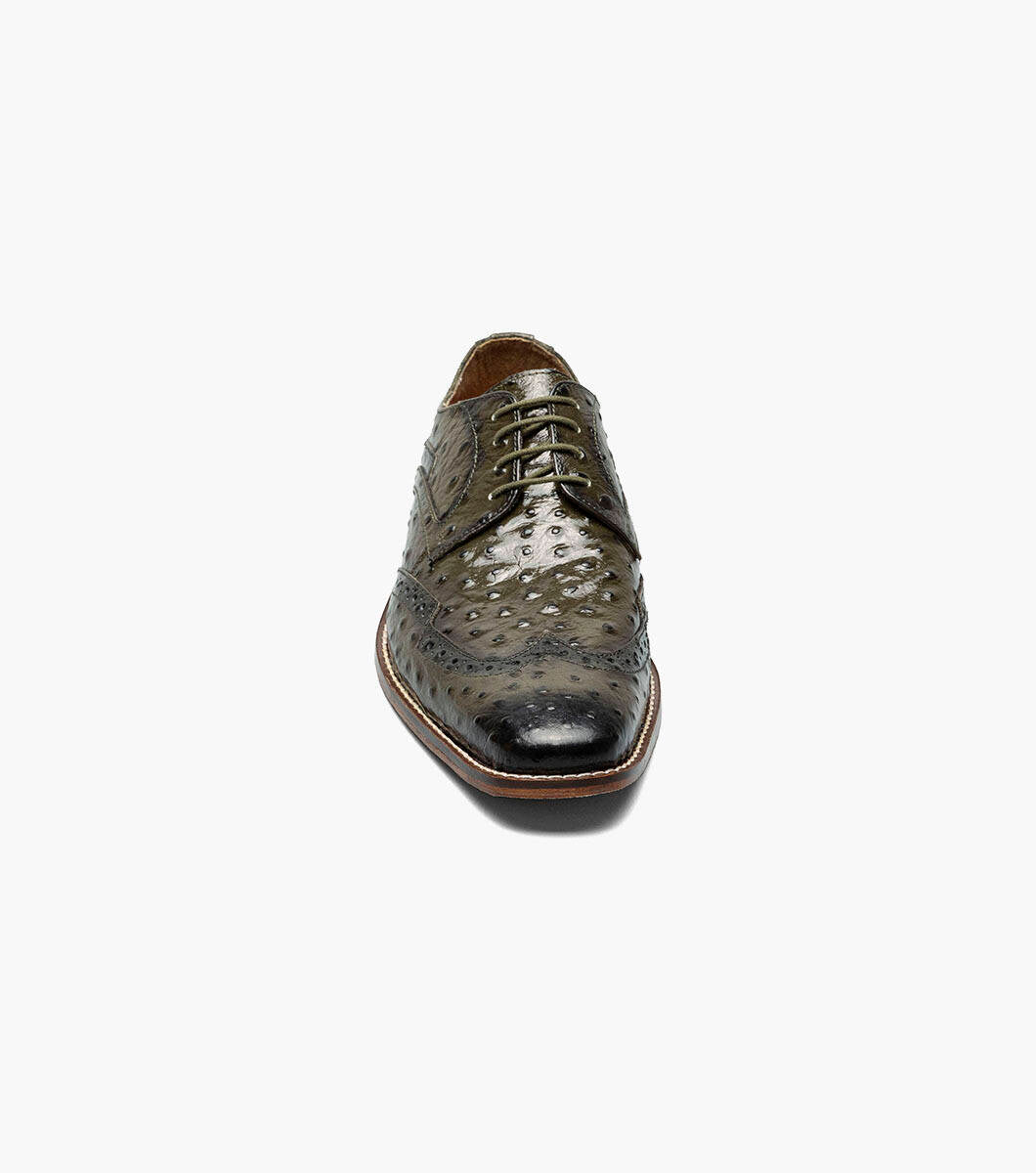 Stacy Adams GENNARO Olive Wingtip Oxford WIDE WIDTH