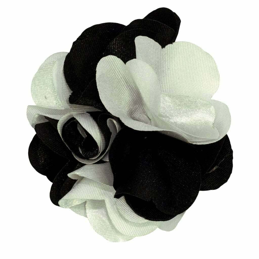 Vittorio Vico Mens Formal Two-Tone Flower Lapel Pin: Flower Pin Suit Accessories Pins for Suit or Tuxedo