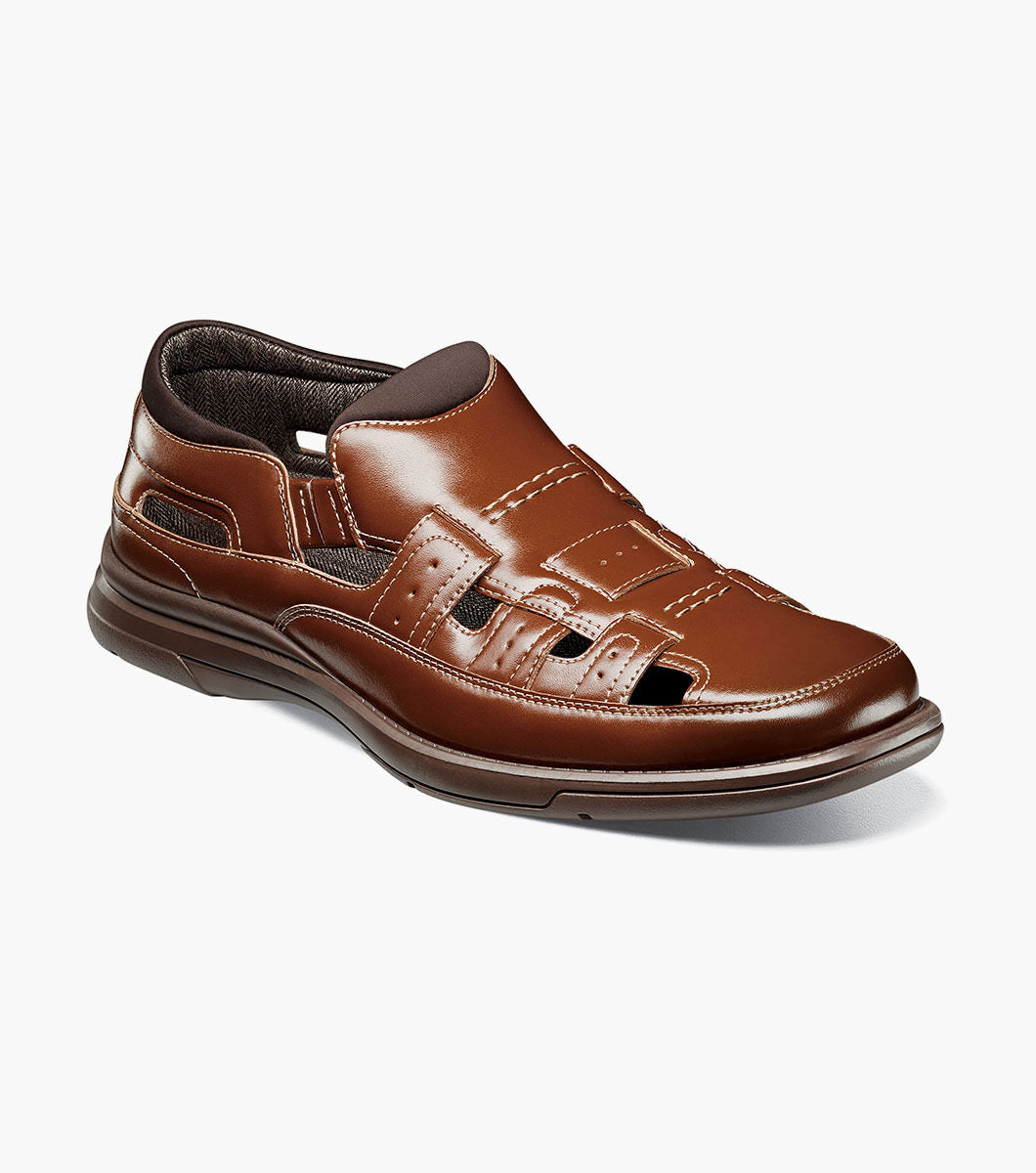 Stacy Adams SEBRING Cognac Closed Toe Fisherman Sandal