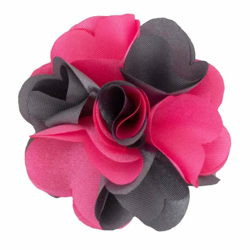 Vittorio Vico Mens Formal Two-Tone Flower Lapel Pin: Flower Pin Suit Accessories Pins for Suit or Tuxedo