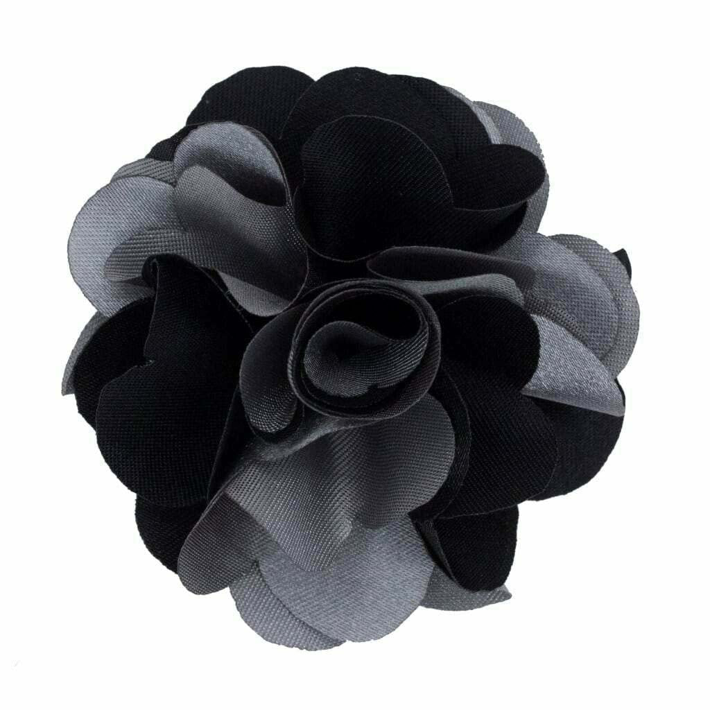 Vittorio Vico Mens Formal Two-Tone Flower Lapel Pin: Flower Pin Suit Accessories Pins for Suit or Tuxedo