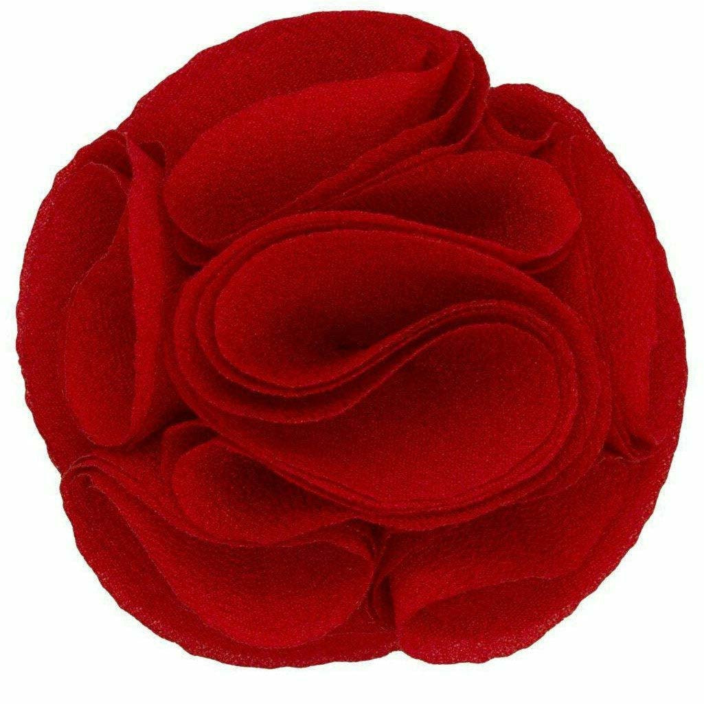 Vittorio Vico Men's Formal Rose Flower Lapel Pin