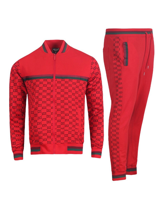 Revival Outfitters Red/Black Track Suit | 5037