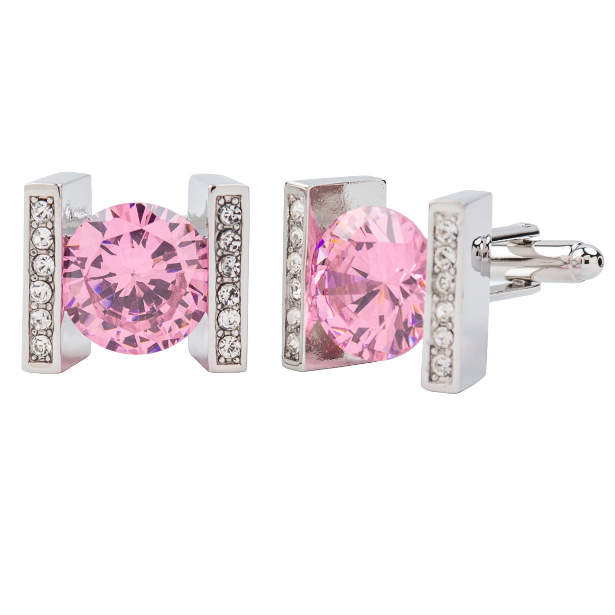 Vittorio Vico Colored Crystal Princess Cut Cufflinks (CL14XX Series)