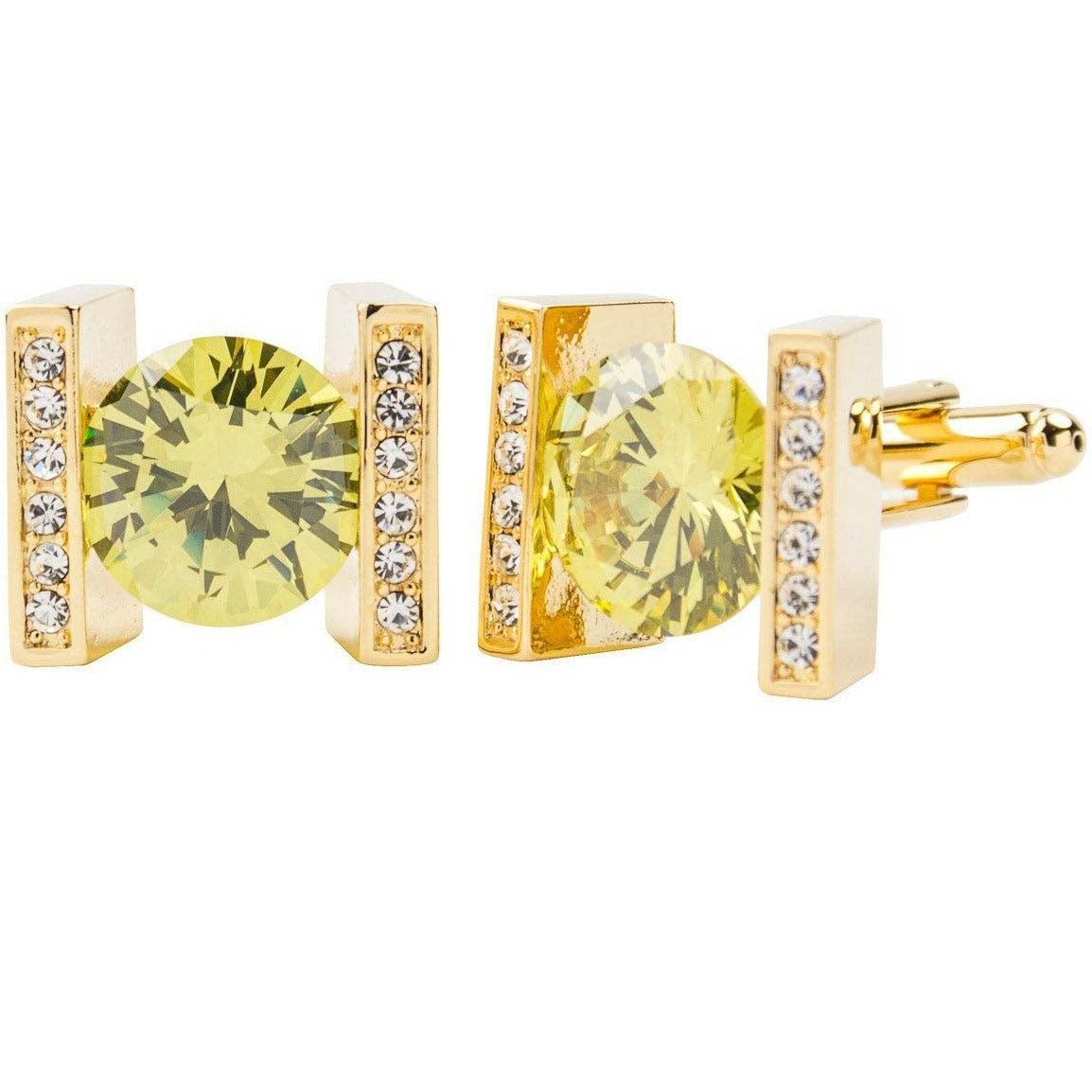 Vittorio Vico Colored Crystal Princess Cut Cufflinks (CL14XX Series)