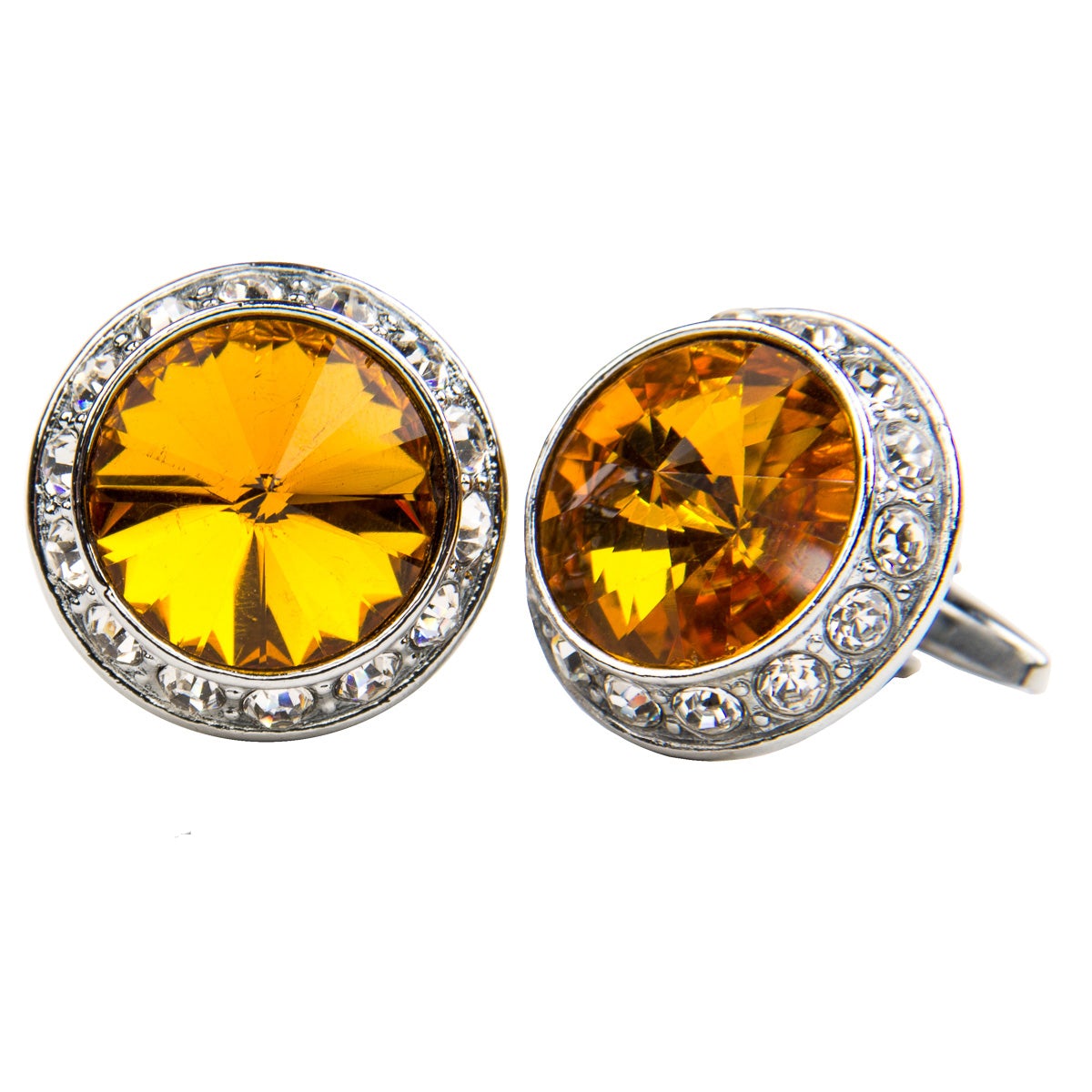 Vittorio Vico Gold & Silver Colorful Bling Cufflinks (CL15XX Series)