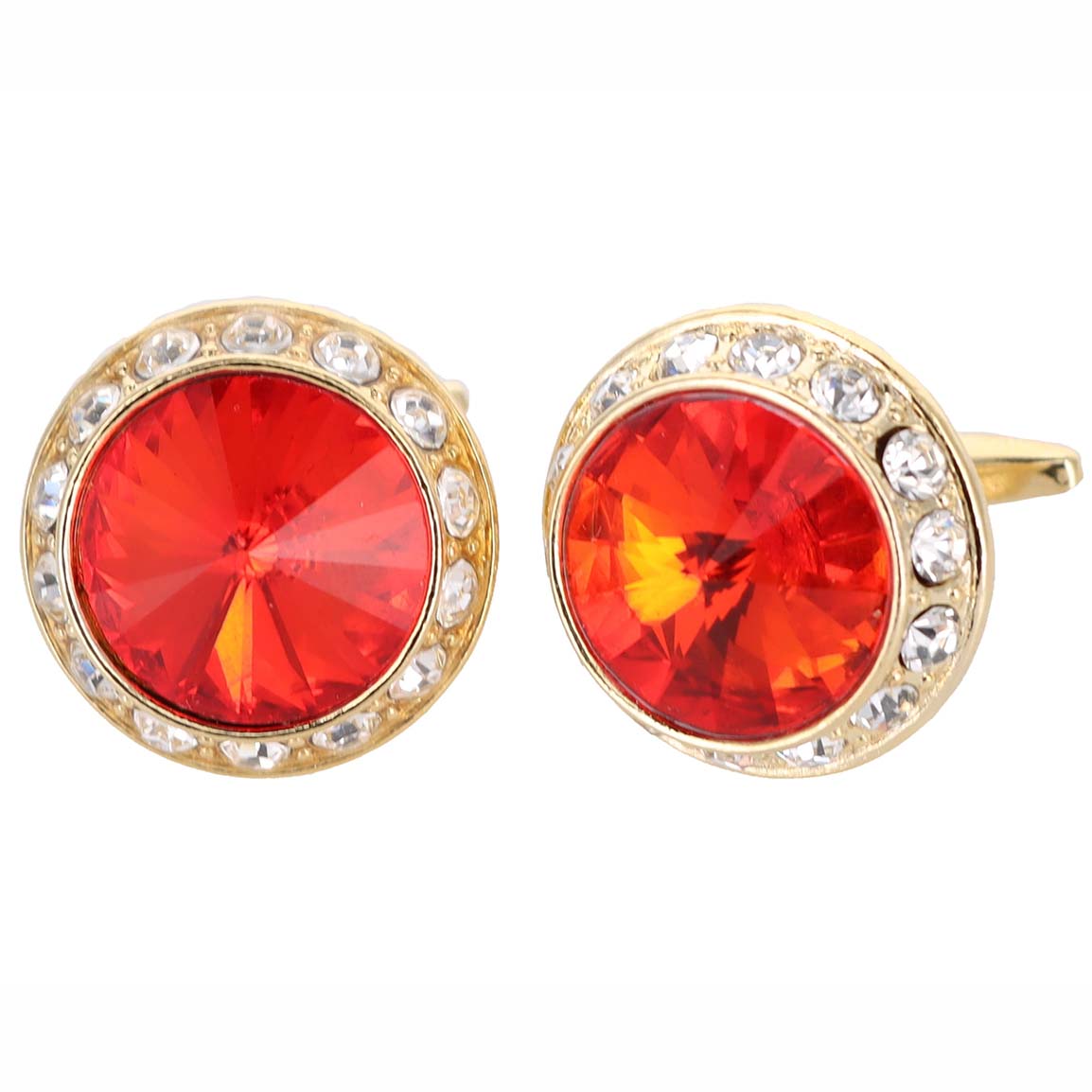 Vittorio Vico Gold & Silver Colorful Bling Cufflinks (CL15XX Series)