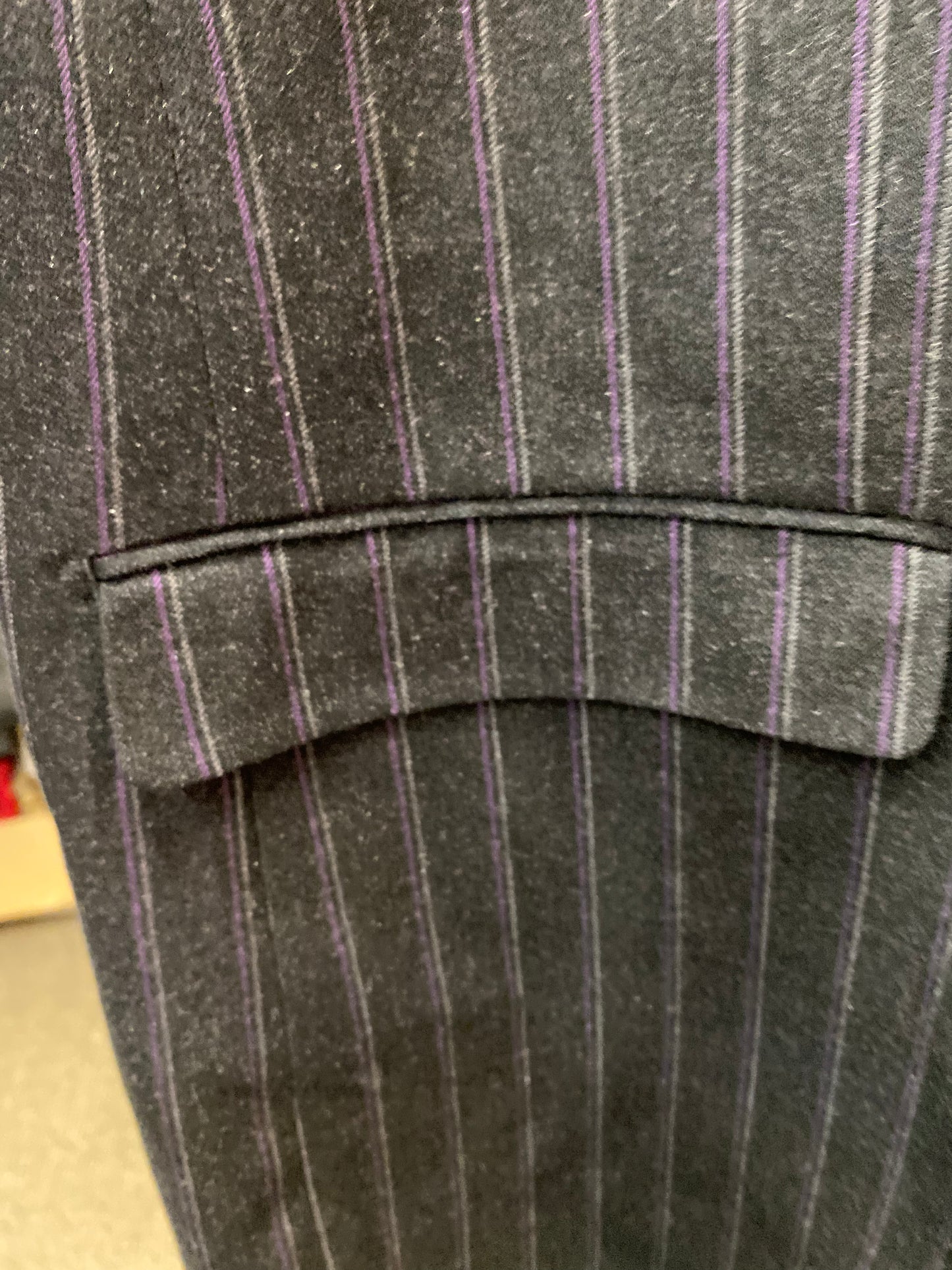 Canuti Peter C158 Purple/Grey Stripe Double Breasted Modern Fit Suit