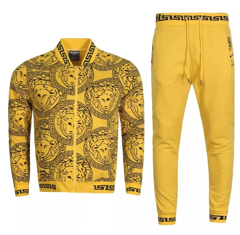 Revival Outfitters Mustard/Black Track Suit | 5031