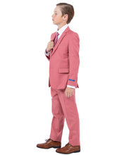 Perry Ellis Boys Suits 5 PC Solid Coral (Mauve) | PB363-21