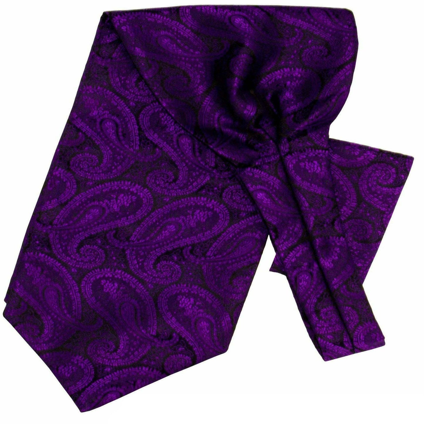 Vittorio Farina Paisley Tone On Tone Ascot & Pocket Square