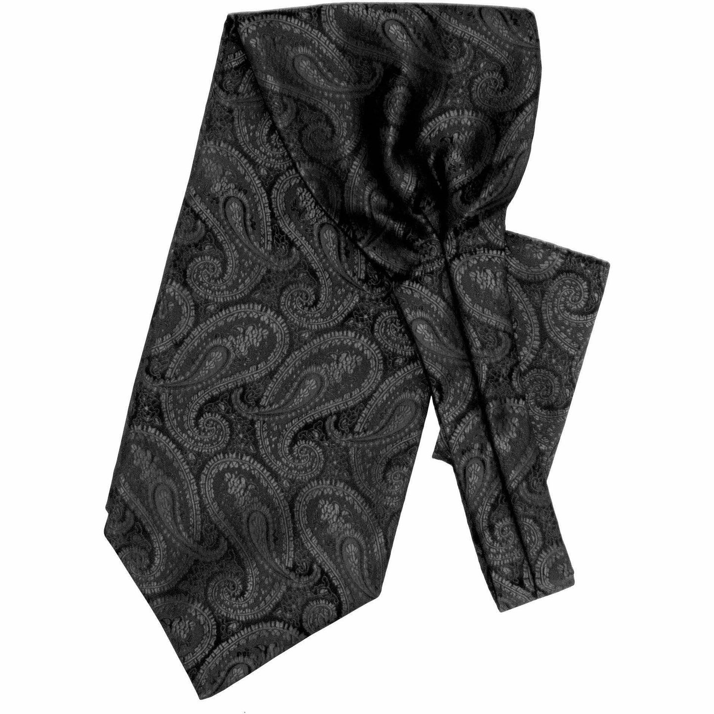 Vittorio Farina Paisley Tone On Tone Ascot & Pocket Square