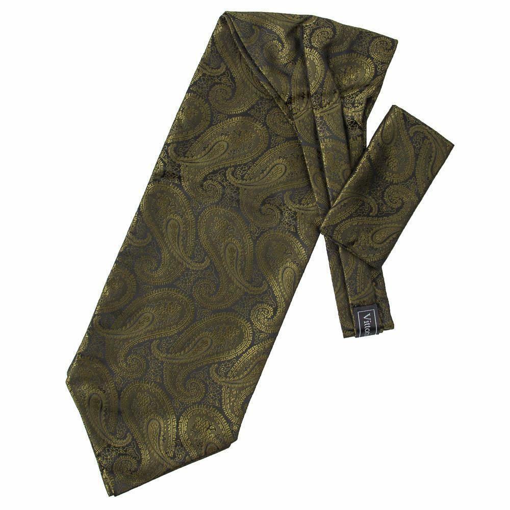 Vittorio Farina Paisley Tone On Tone Ascot & Pocket Square