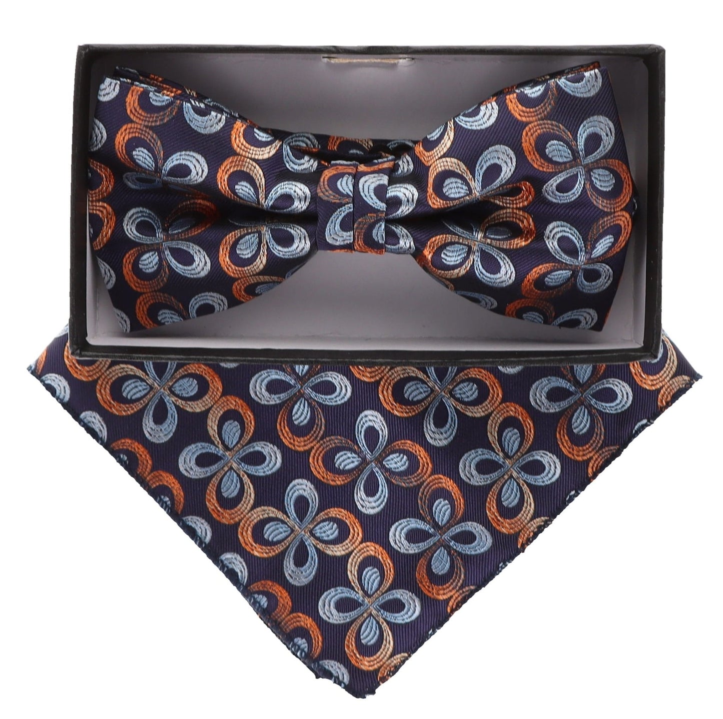 Vittorio Farina Floral Designer Bow Tie & Pocket Square