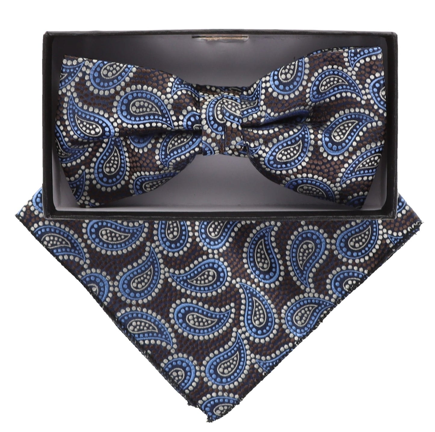 Vittorio Farina Paisley Designer Bow Tie & Pocket Square