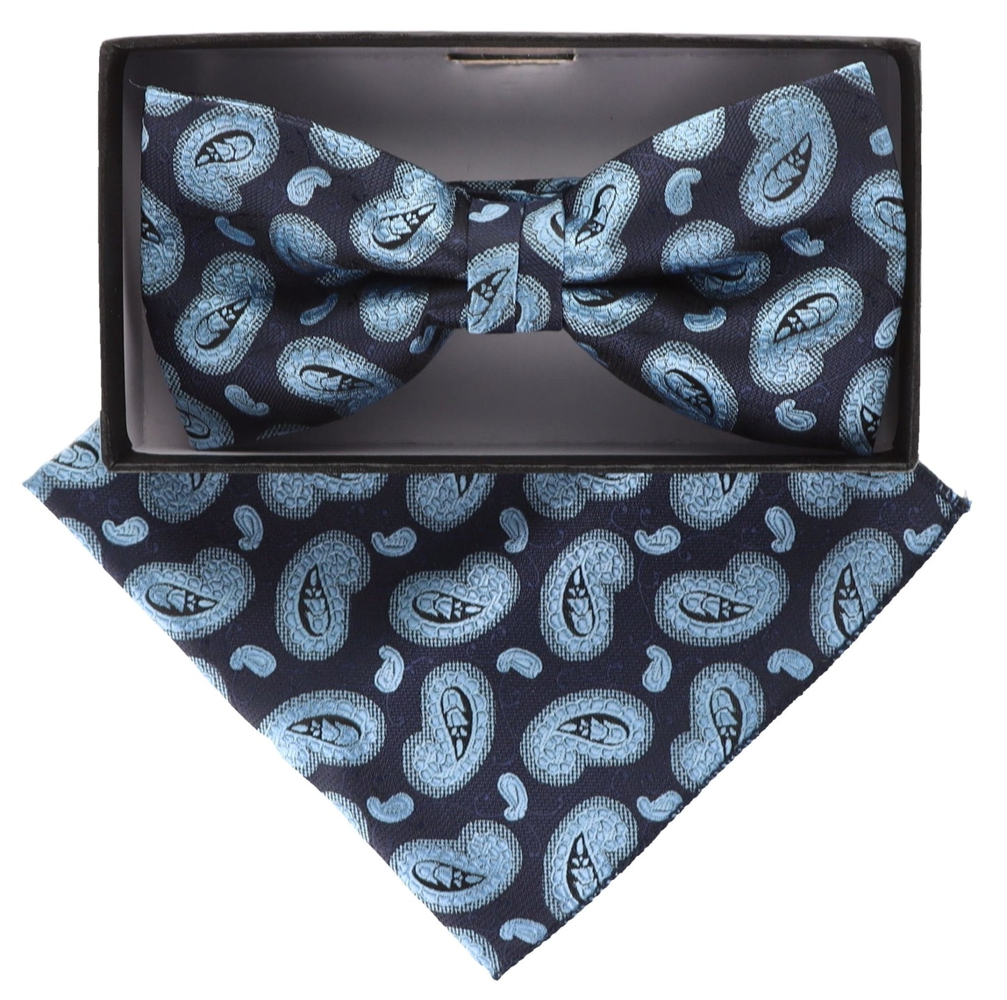 Vittorio Farina Paisley Designer Bow Tie & Pocket Square