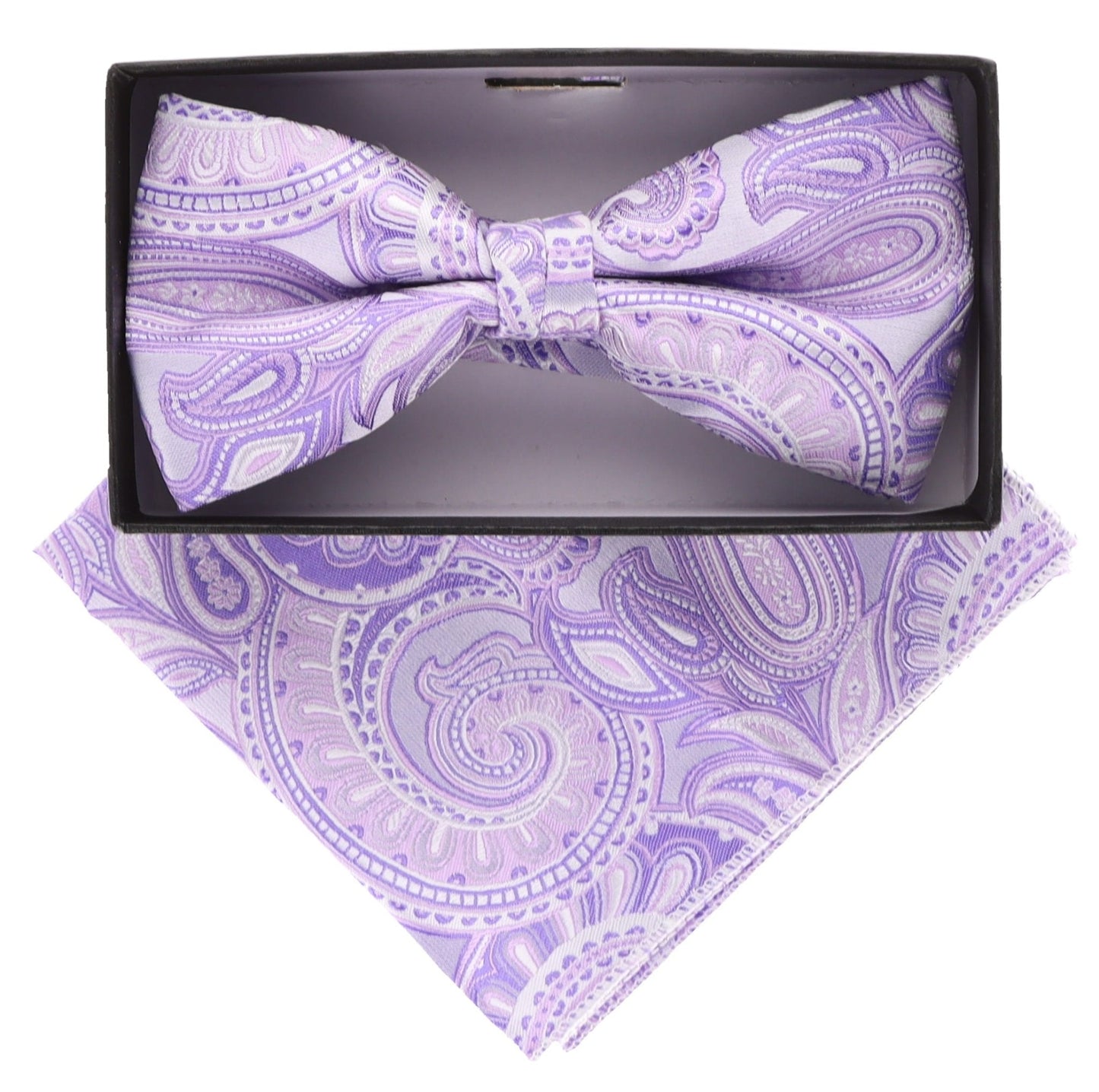 Vittorio Farina Paisley Designer Bow Tie & Pocket Square