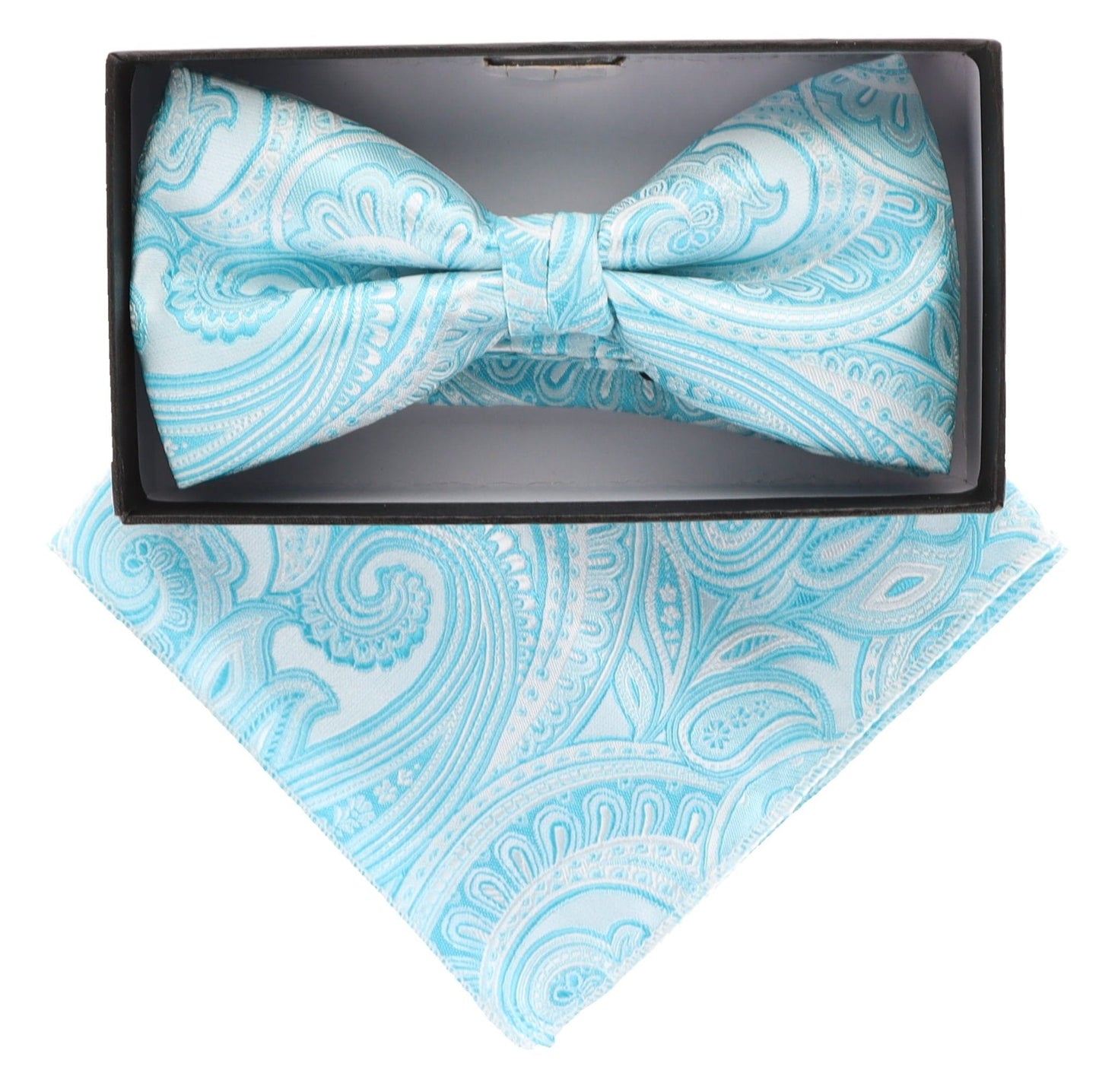 Vittorio Farina Paisley Designer Bow Tie & Pocket Square