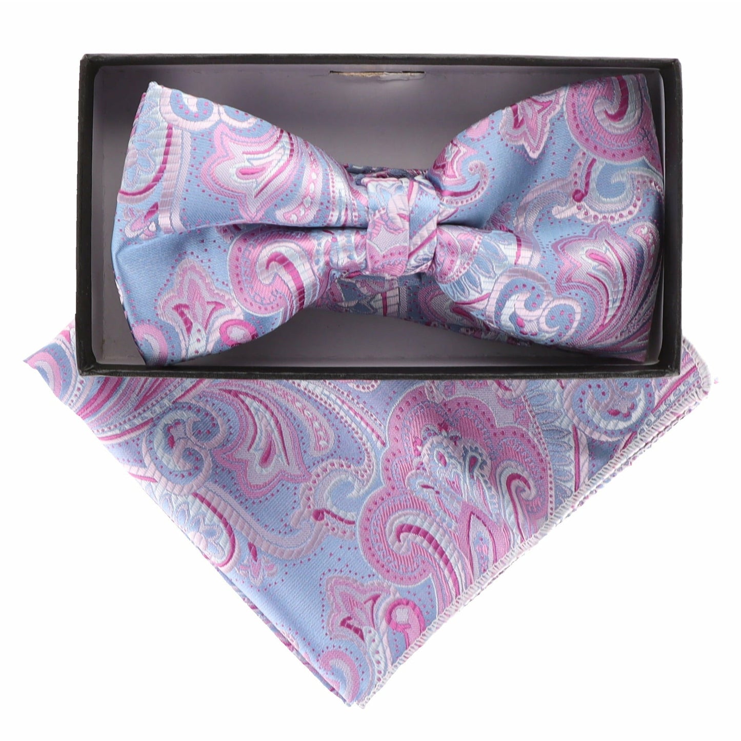 Vittorio Farina Paisley Designer Bow Tie & Pocket Square