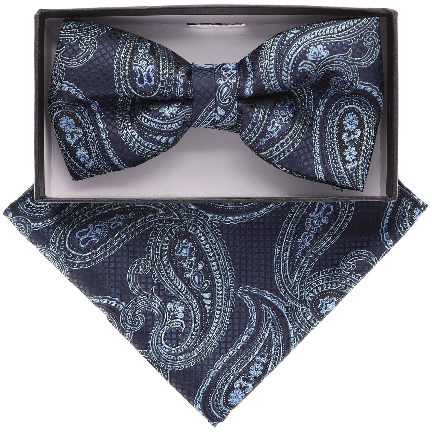 Vittorio Farina Paisley Designer Bow Tie & Pocket Square