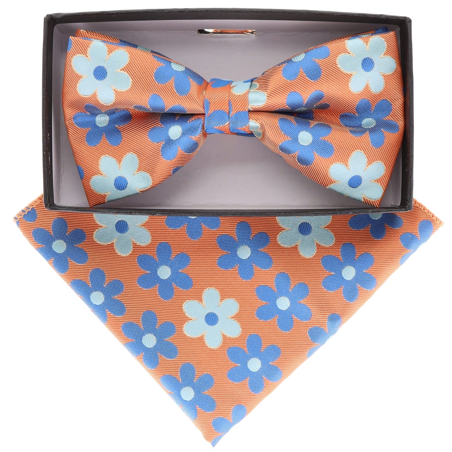 Vittorio Farina Floral Designer Bow Tie & Pocket Square