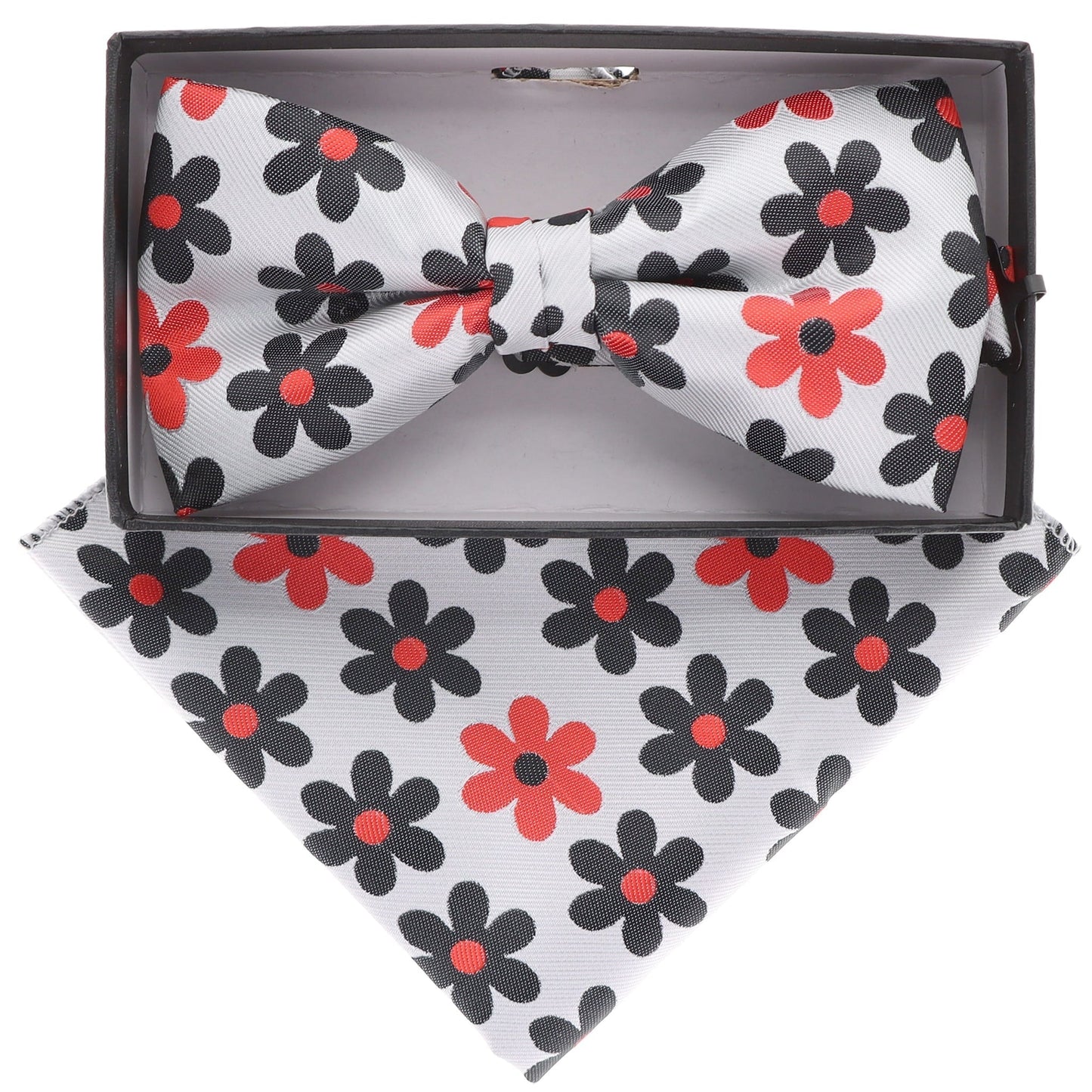 Vittorio Farina Floral Designer Bow Tie & Pocket Square