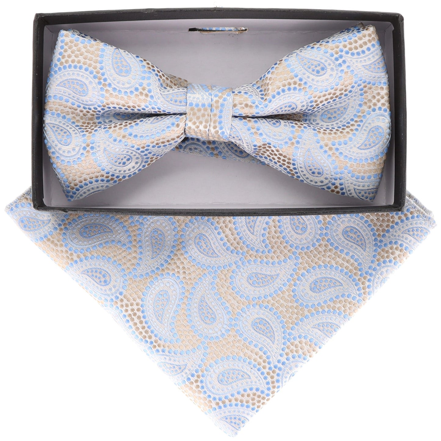 Vittorio Farina Paisley Designer Bow Tie & Pocket Square