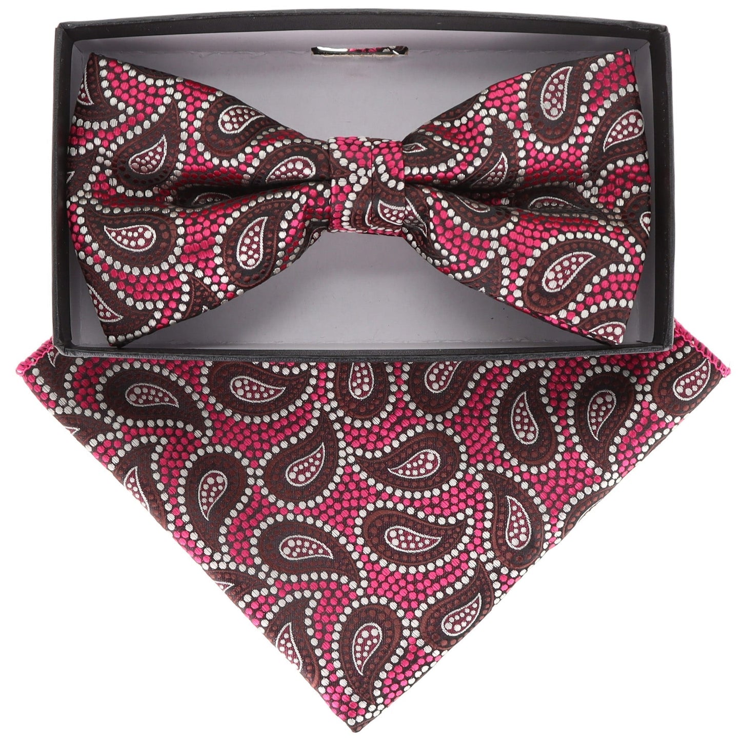 Vittorio Farina Paisley Designer Bow Tie & Pocket Square