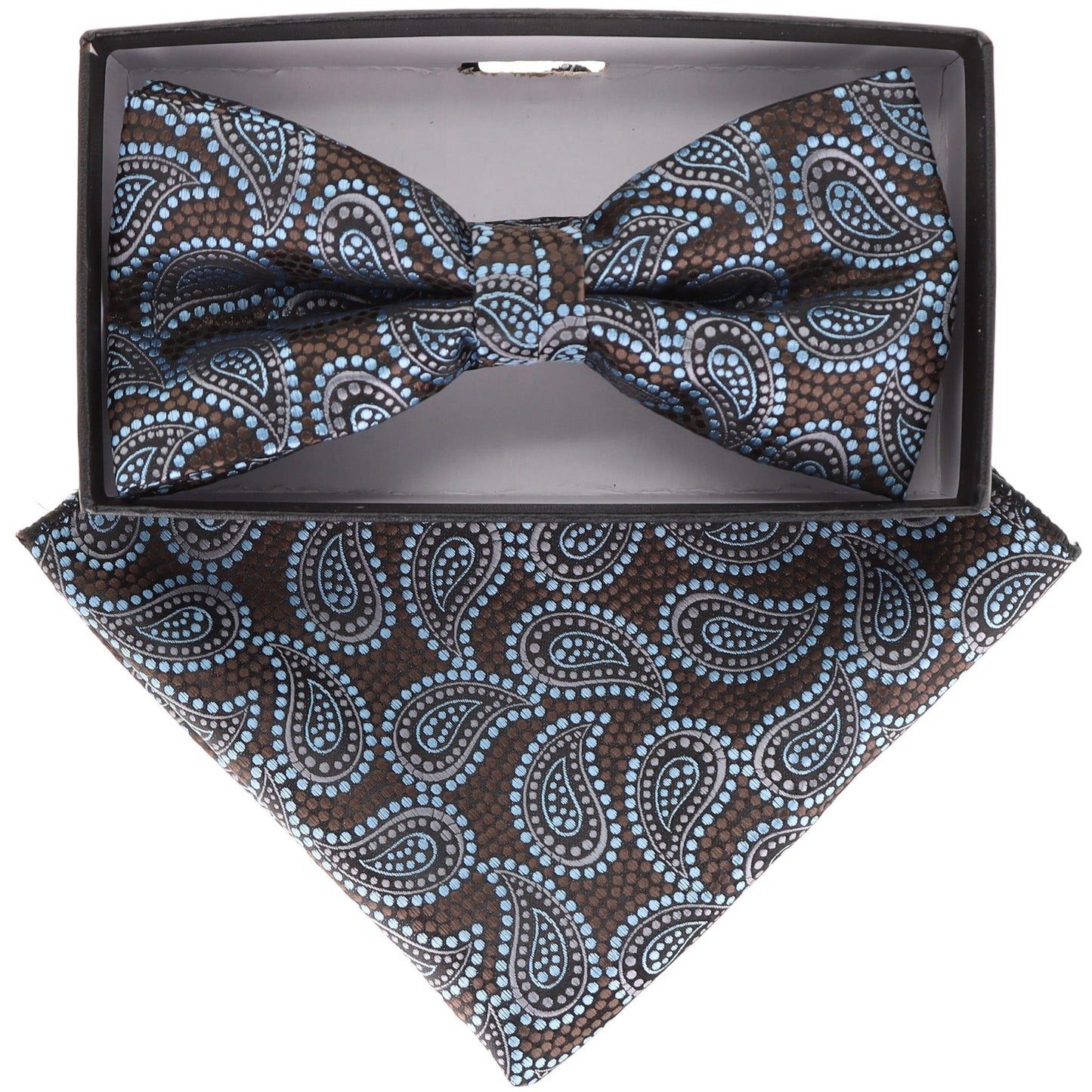 Vittorio Farina Paisley Designer Bow Tie & Pocket Square