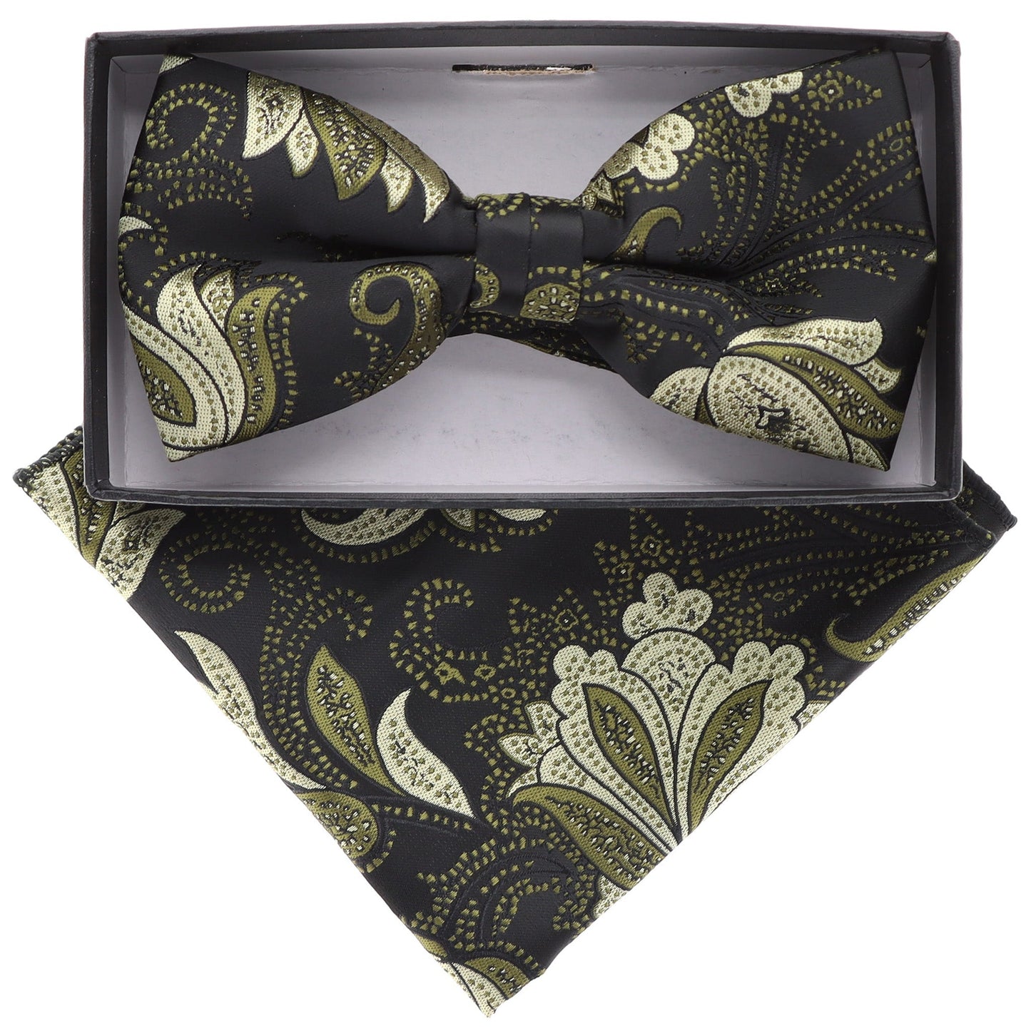 Vittorio Farina Floral Designer Bow Tie & Pocket Square