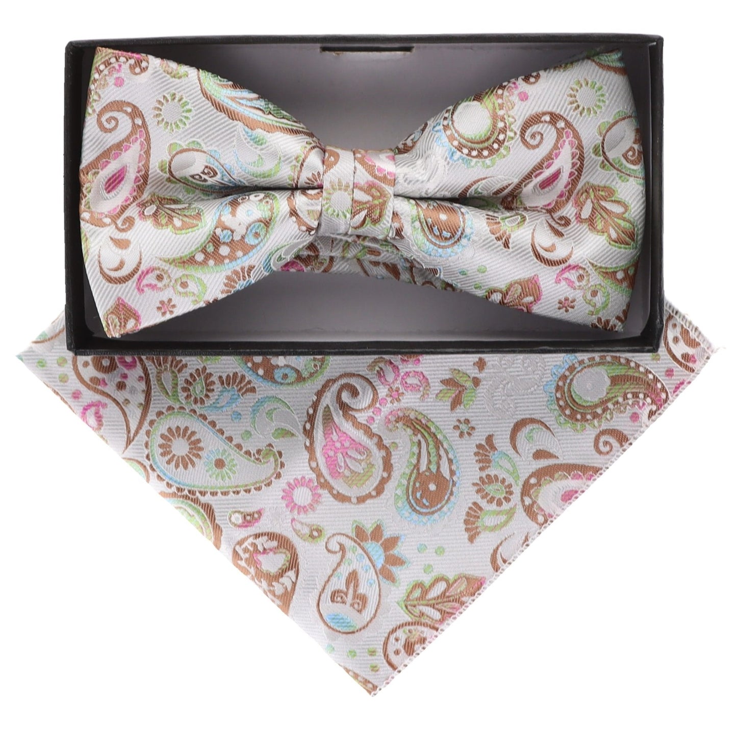 Vittorio Farina Paisley Designer Bow Tie & Pocket Square