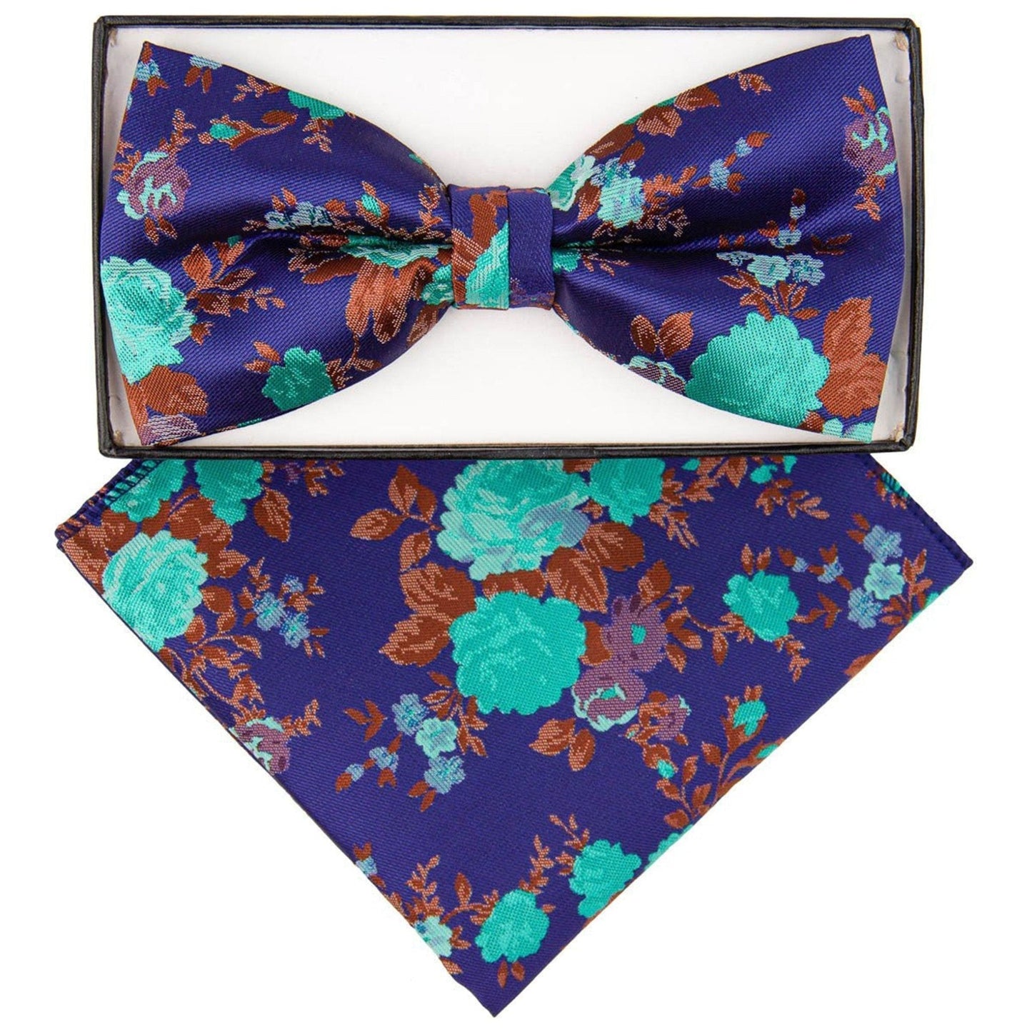 Vittorio Farina Floral Designer Bow Tie & Pocket Square