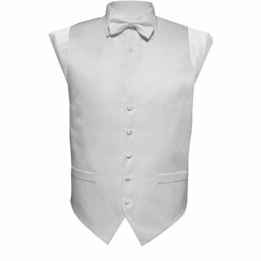 Vittorio Farina Boy's Solid Satin Vest Set