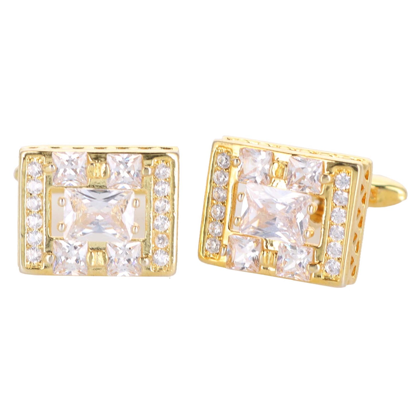 VITTORIO VICO Gold Iced Wedding Cufflinks (CL100x Series)