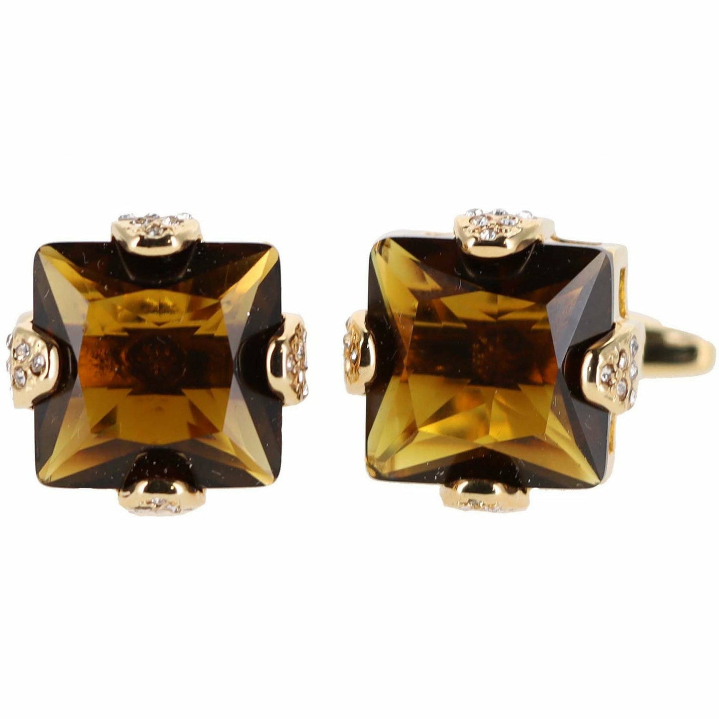 Vittorio Vico Gold & Silver Princess Cut Cufflinks (CL13XX Series)