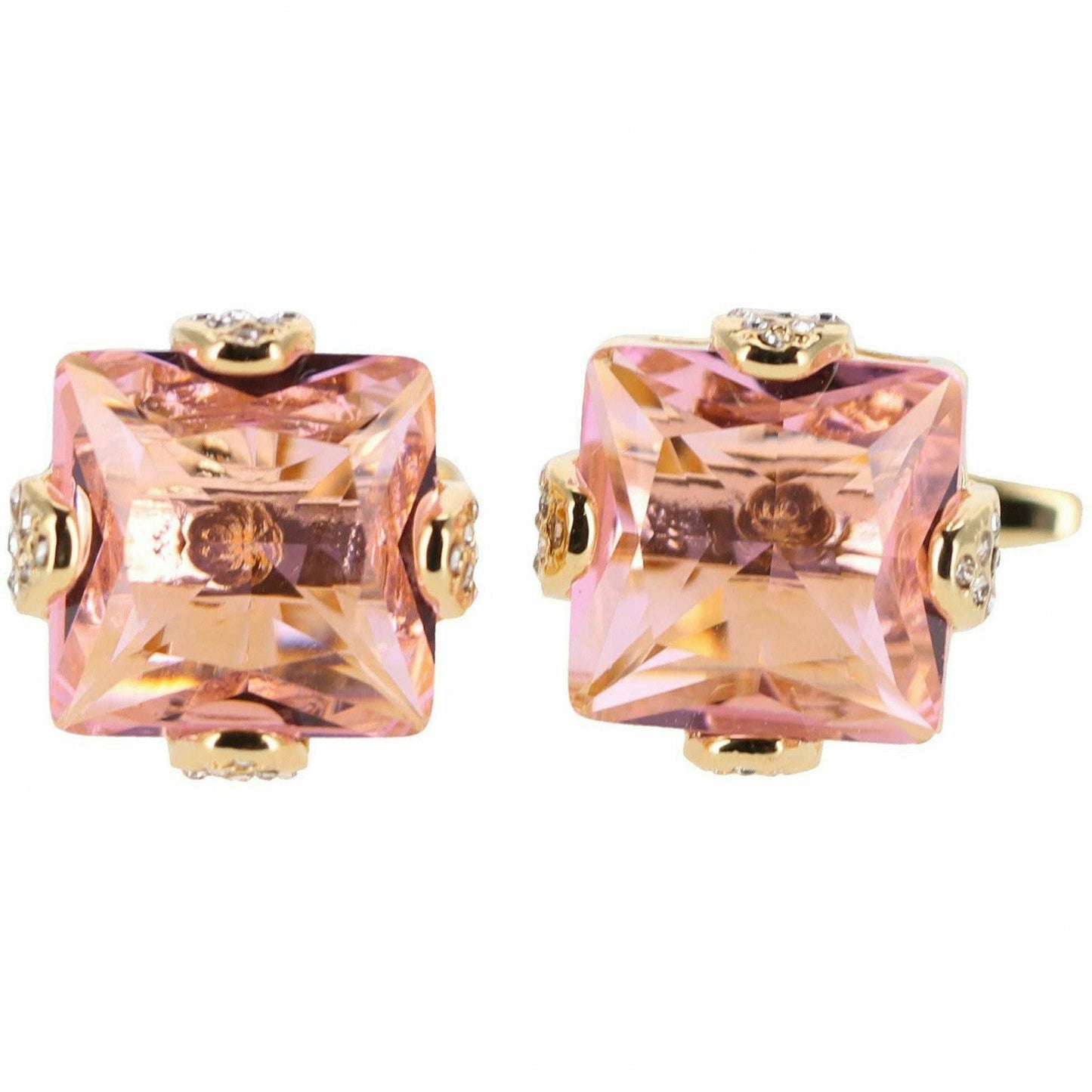 Vittorio Vico Gold & Silver Princess Cut Cufflinks (CL13XX Series)