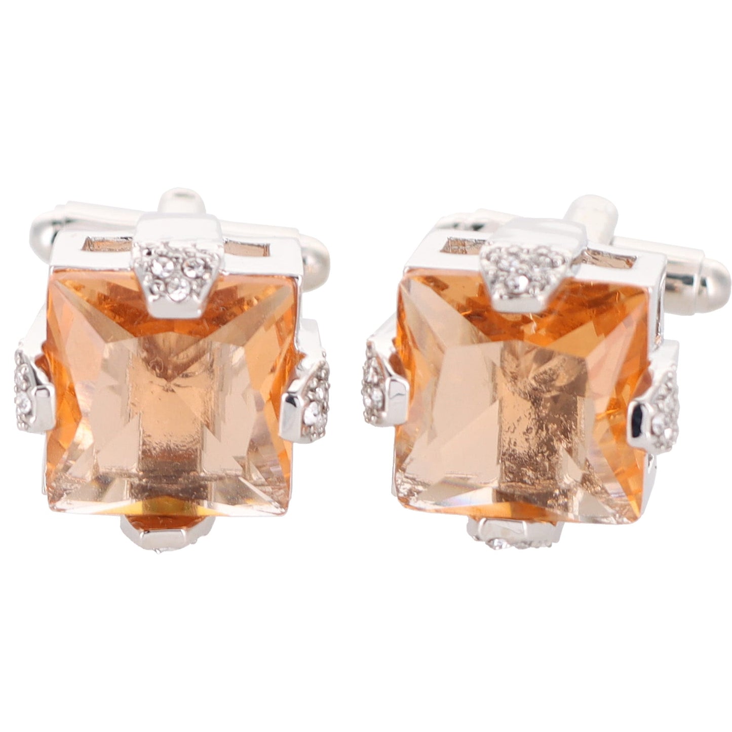 Vittorio Vico Gold & Silver Princess Cut Cufflinks (CL13XX Series)