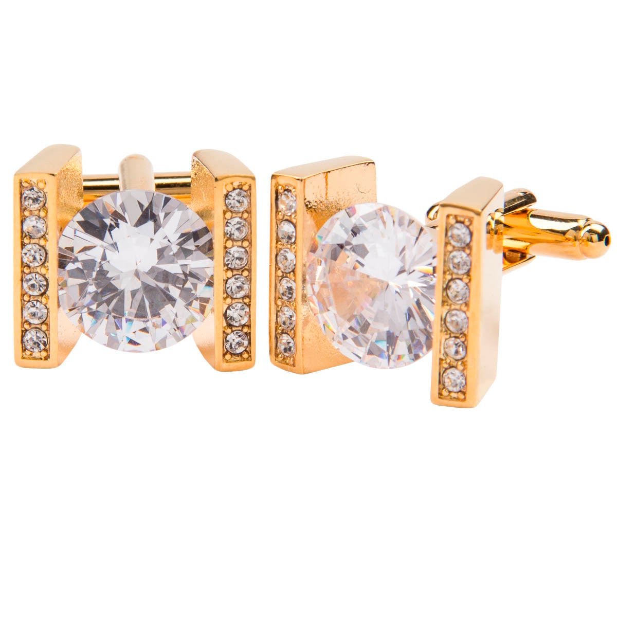 Vittorio Vico Colored Crystal Princess Cut Cufflinks (CL14XX Series)