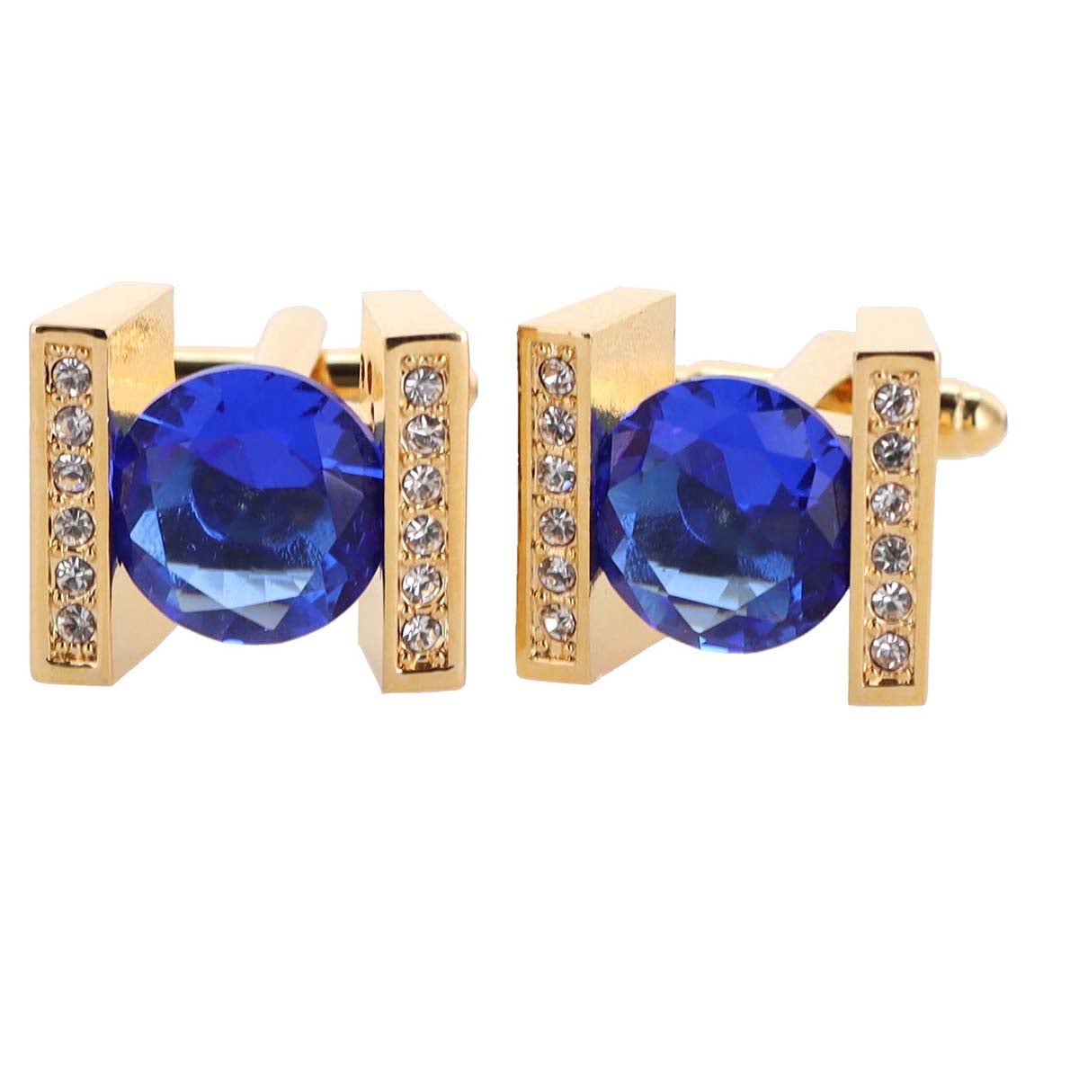 Vittorio Vico Colored Crystal Princess Cut Cufflinks (CL14XX Series)