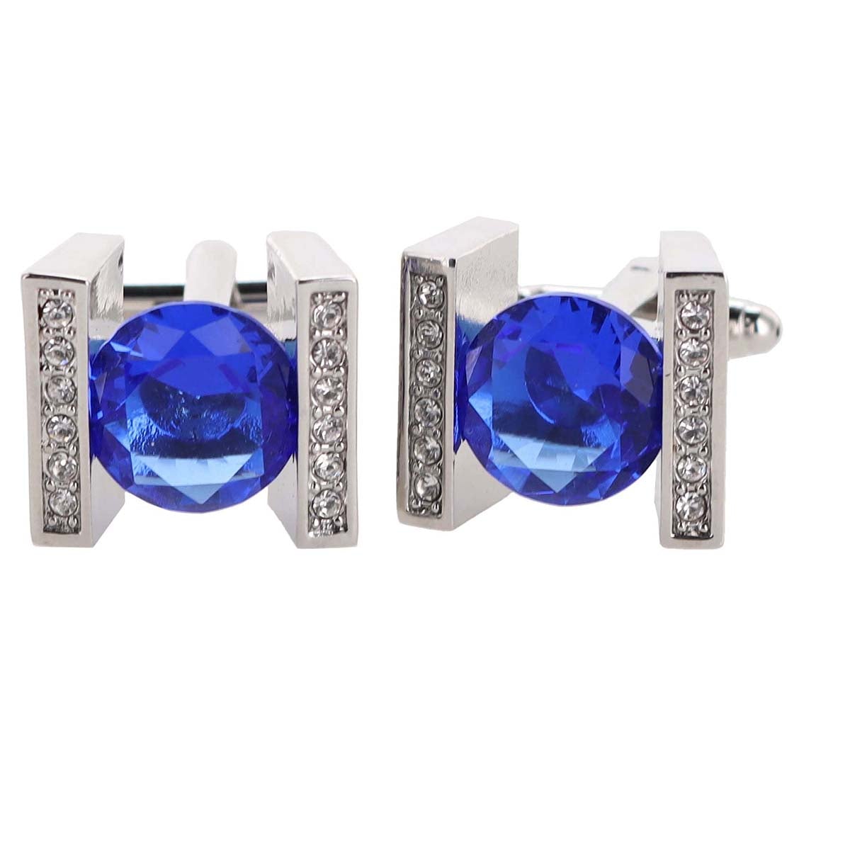 Vittorio Vico Colored Crystal Princess Cut Cufflinks (CL14XX Series)