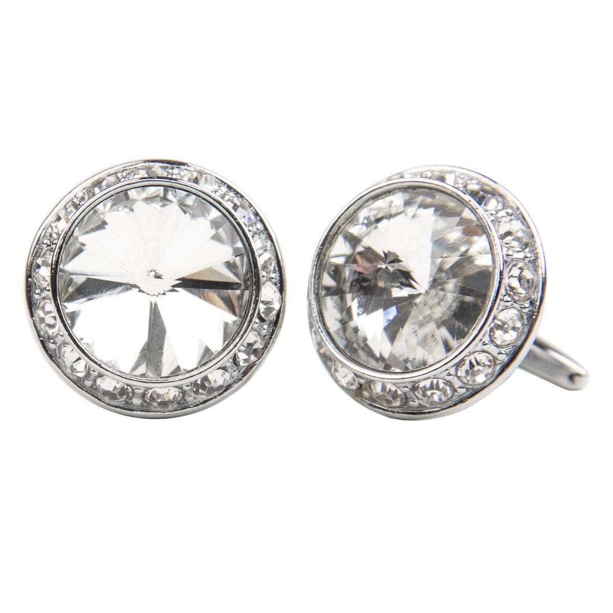 Vittorio Vico Gold & Silver Colorful Bling Cufflinks (CL15XX Series)