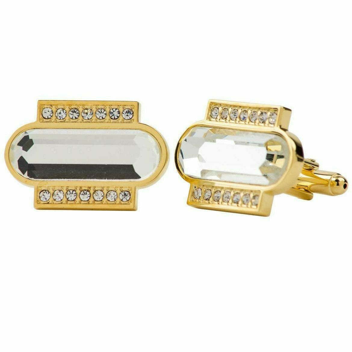 VITTORIO VICO Gold & Silver Colorful Capsule Cufflinks (Cl17xx Series)