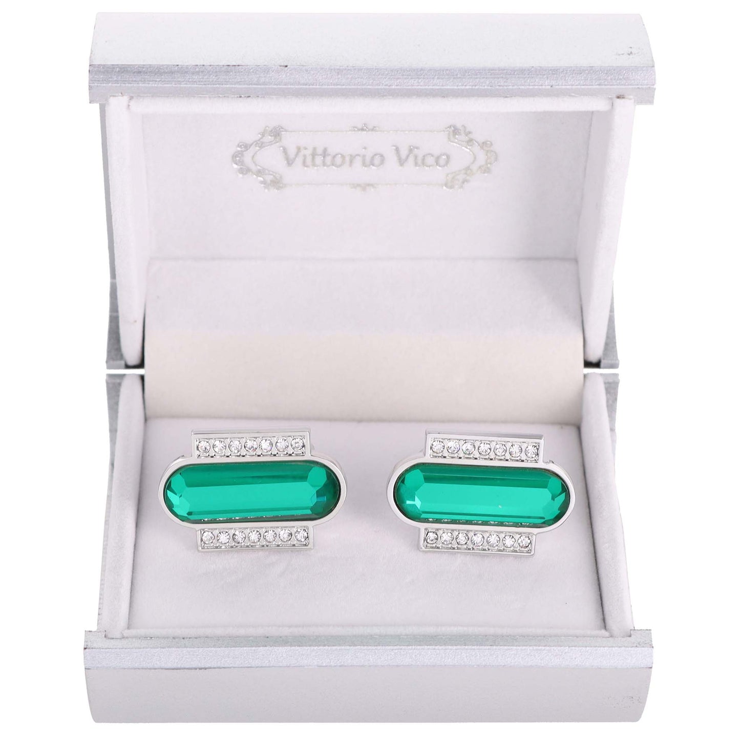 VITTORIO VICO Gold & Silver Colorful Capsule Cufflinks (Cl17xx Series)