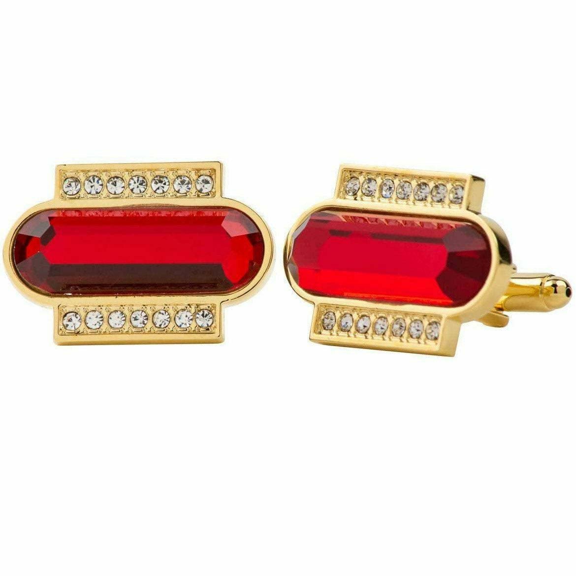 VITTORIO VICO Gold & Silver Colorful Capsule Cufflinks (Cl17xx Series)