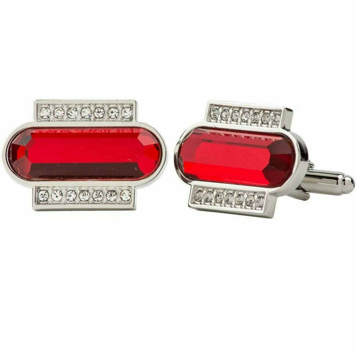 VITTORIO VICO Gold & Silver Colorful Capsule Cufflinks (Cl17xx Series)