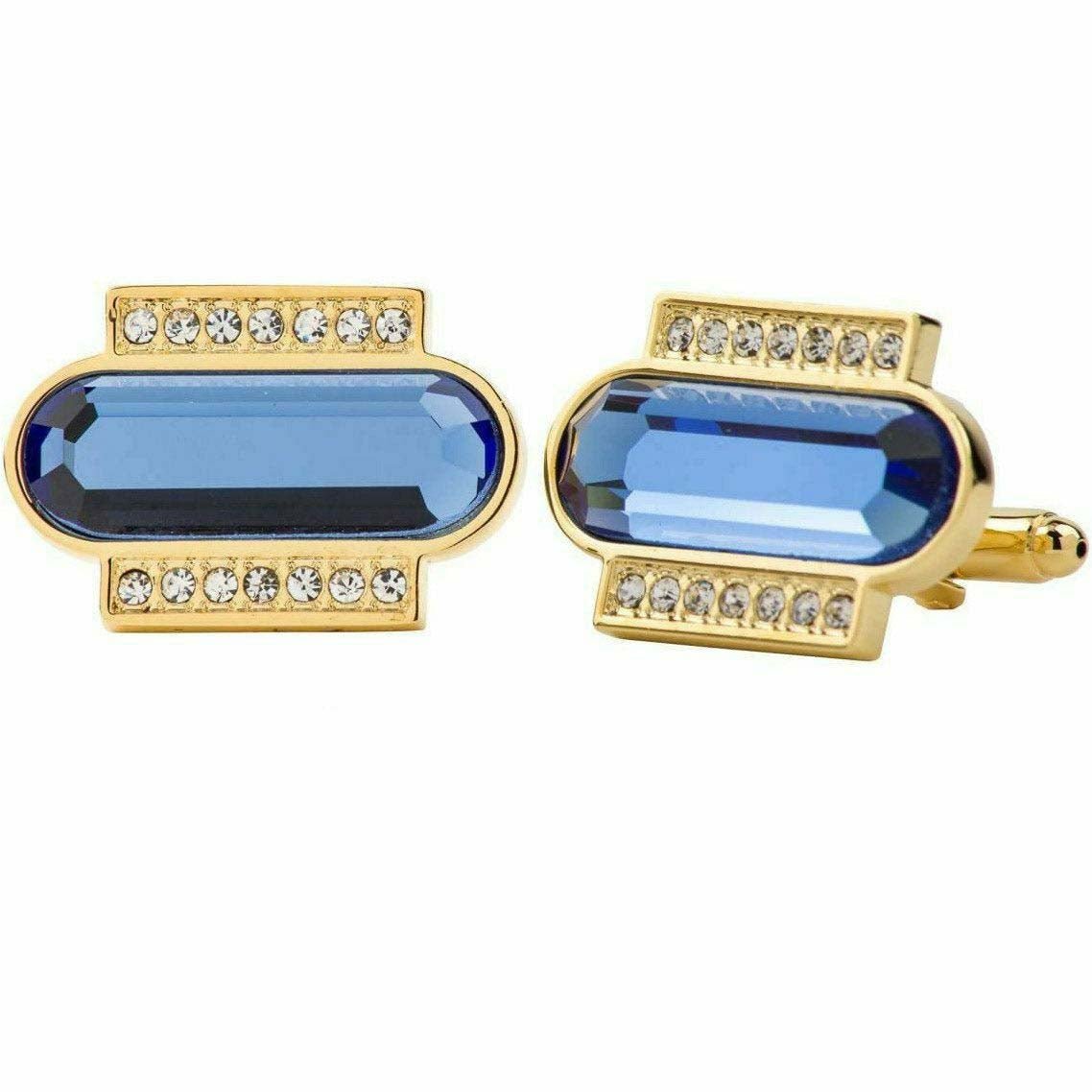 VITTORIO VICO Gold & Silver Colorful Capsule Cufflinks (Cl17xx Series)