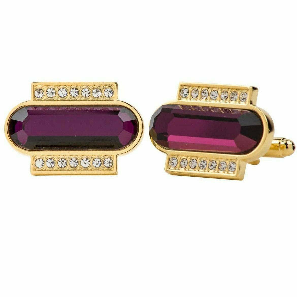 VITTORIO VICO Gold & Silver Colorful Capsule Cufflinks (Cl17xx Series)